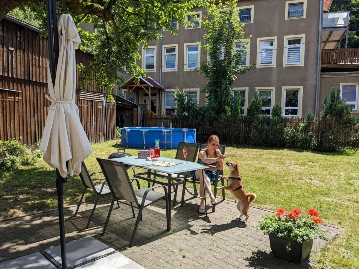 H2 - Urlaubsmagie - Garten, Pool, Terrasse, Grill Sebnitz Buitenkant foto